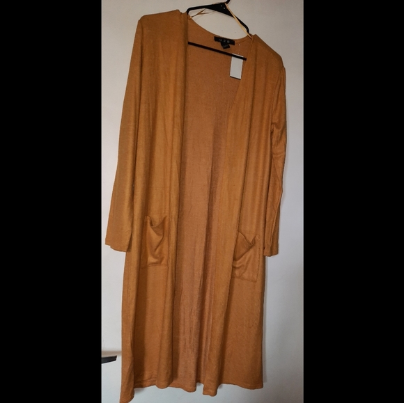 Mustard/ Army Green Cardigan - Picture 1 of 2